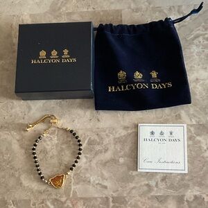 HALCYON DAYS Leopard Charm Adjustable Bracelet